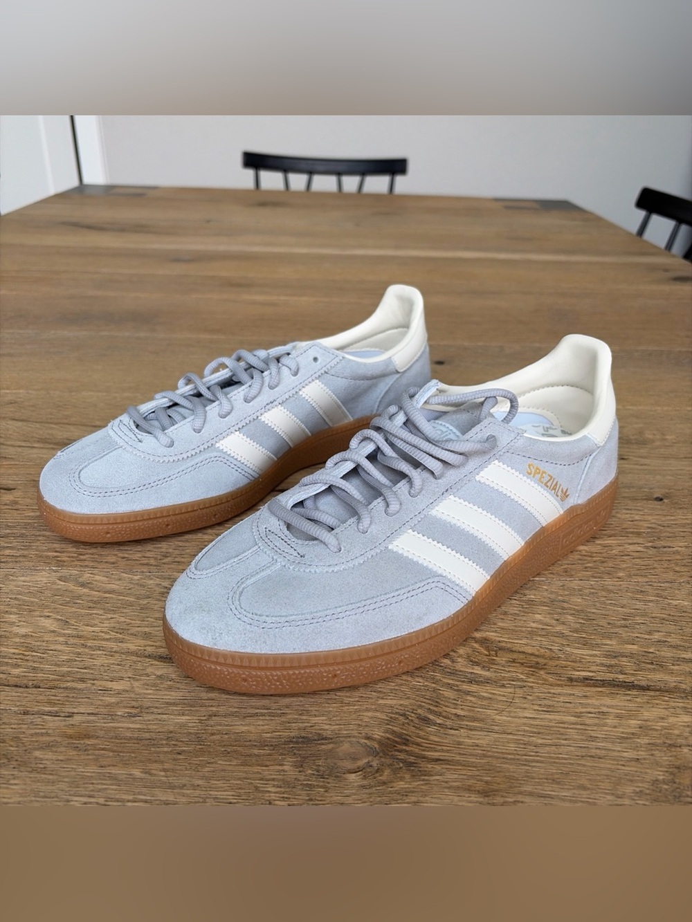 Size 8 Men's / 9 Women Adidas Handball Spezial Grey Cream Shoes IF7086